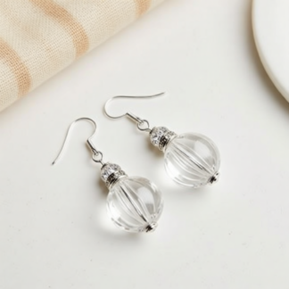 Make a Statement: Handcrafted Disco Ball Beaded Dangle Earrings