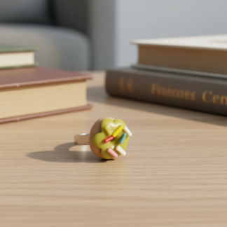 Novelty Donut Ring with sprinkles – Green