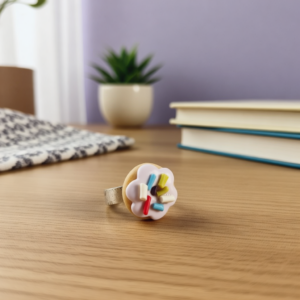 Novelty Donut Ring with sprinkles – Lilac