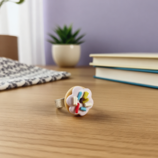 Novelty Donut Ring with sprinkles – Lilac