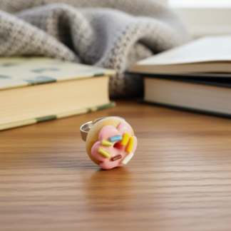 Novelty Donut Ring with sprinkles – Pink