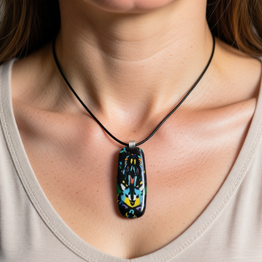 Polymer Clay Pendant – Foxy Natasha Bead