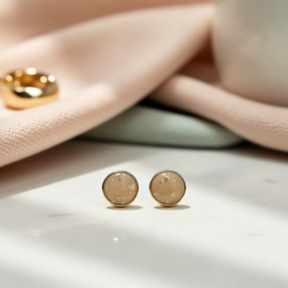 Polymer Clay Studs for Subtle Sparkle