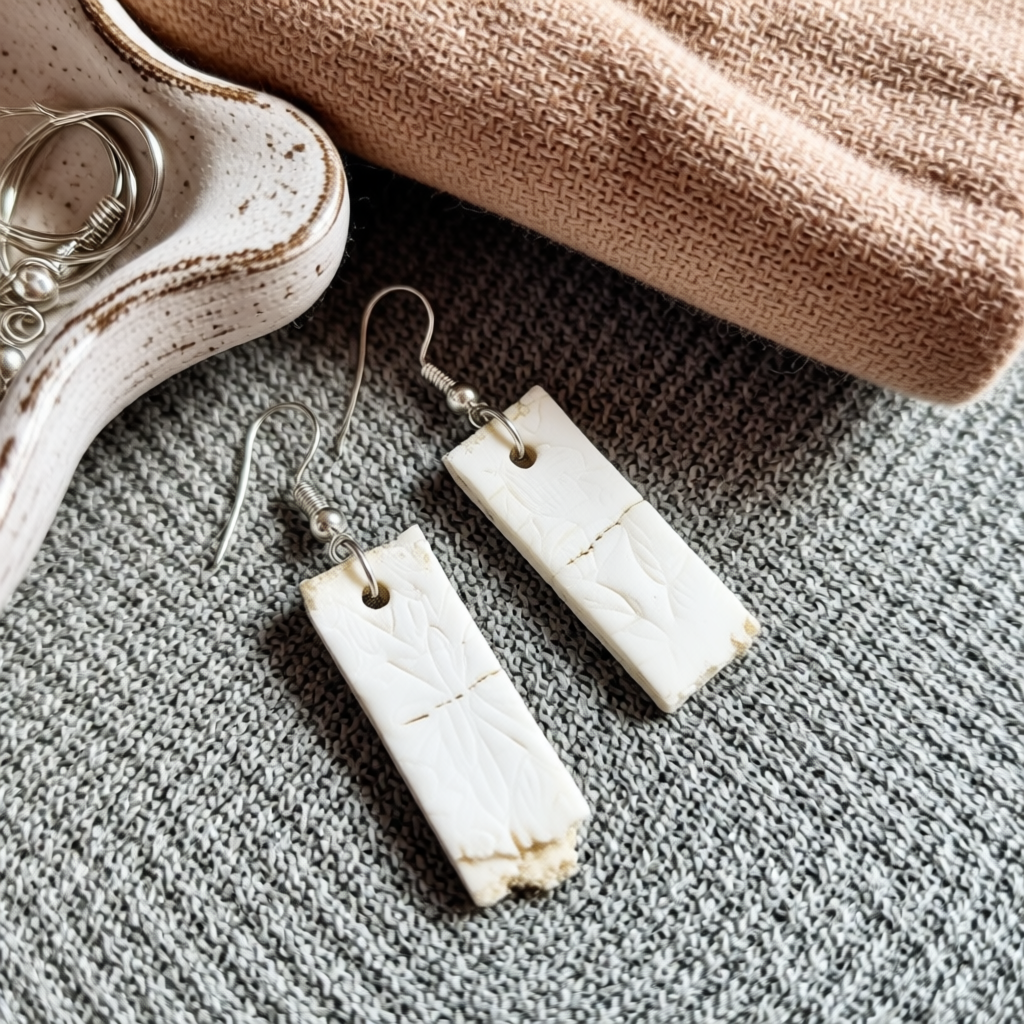 Relive the COVID Craze Polymer Clay Toilet Paper Earrings for COVID-19 Nostalgia