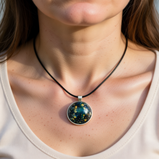 Resin Galaxy Pendant