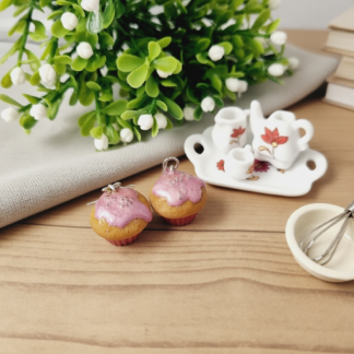 Unique Hand-Sculpted Polymer Clay Earrings – Iced Cupcakes