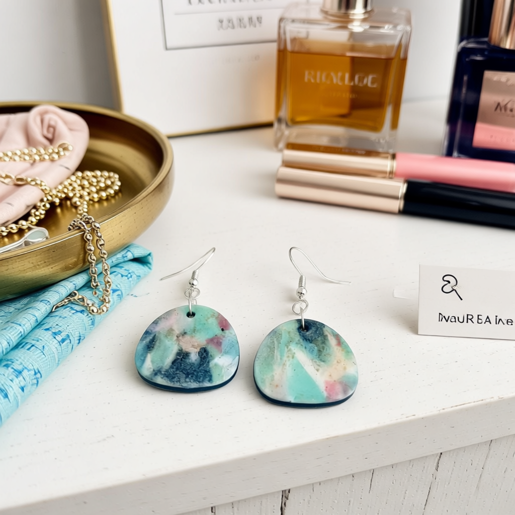 Wearable Art Impressionist Monet Polymer Clay Earrings for Unique Everyday Style