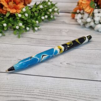 Polymer Clay Refillable Pen - Hip to be Square