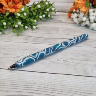 Polymer Clay Refillable Pen - Ocean Bubbles