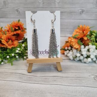 Silver Chain Dangle Earrings