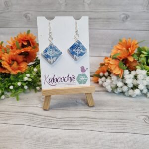 Polymer Clay Ceramic Tile Look Earrings