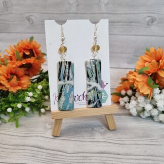 Crackled Polymer Clay Earrings