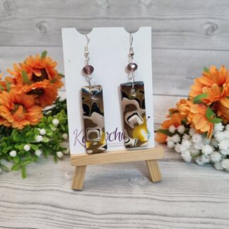 Latte Polymer Clay Earrings