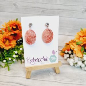 Pink Himalayan Rock Salt Earrings