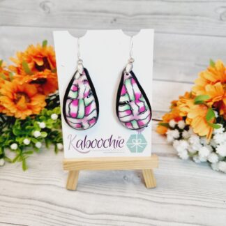 Polymer Clay Earrings - Herringbone