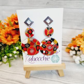 Polymer Clay Earrings - Hip to be Square