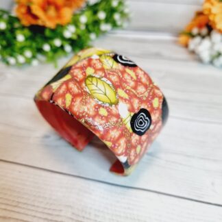 Hand Sculpted Polymer Clay Cuff Bracelet - Nannas Garden