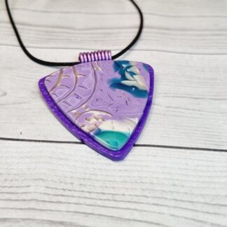 Polymer Clay Pendant - Purple