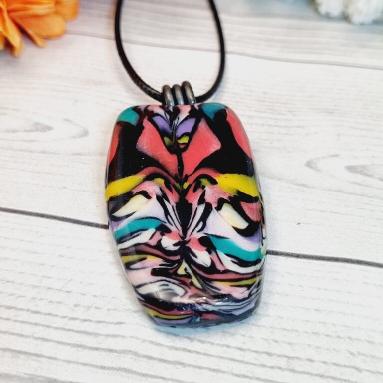 Polymer Clay Pendant - Natasha Bead