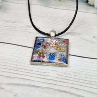 Resin Pendant Glitter Bomb