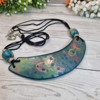Something Fishy Polymer Clay Collar Necklace