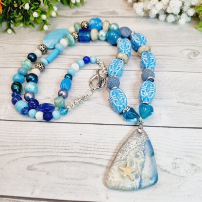 Statement Necklace Handmade - Out To Sea - Image 2