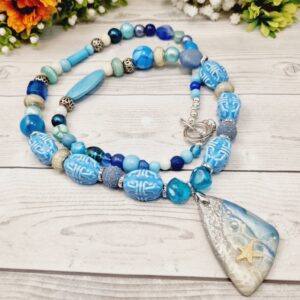 Statement Necklace Handmade - Out To Sea