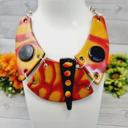 Statement Collar Necklace - Fire Goddess - Image 3