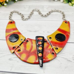 Statement Collar Necklace - Fire Goddess