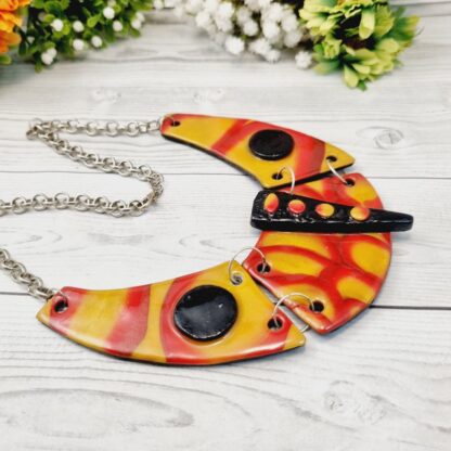 Statement Collar Necklace - Fire Goddess - Image 2