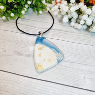 Polymer Clay Pendant - Textured Sand