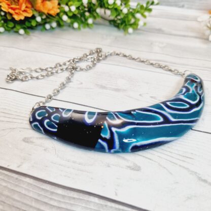 Statement Collar Necklace - Deep Ocean - Image 2