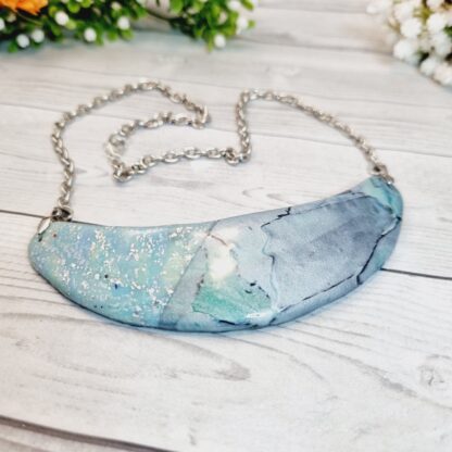 Statement Collar Necklace - Torn paper - Image 2