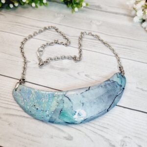 Statement Collar Necklace - Torn paper