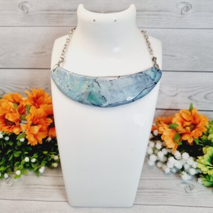 Statement Collar Necklace - Torn paper - Image 4