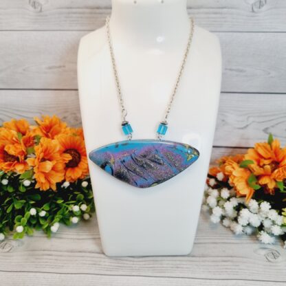 Polymer Clay Pendant - Galaxy - Image 4