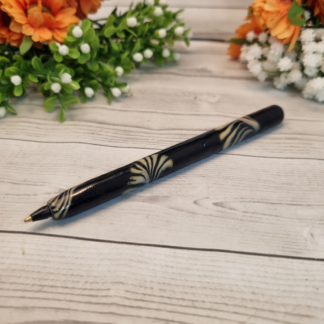 Arthritis Relief Polymer Clay Pen for Pain-Free Writing – Black Fern