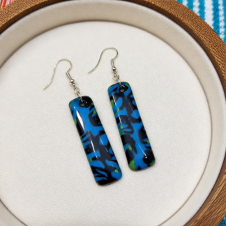 Blue Dart Frog Polymer Clay Earrings – Artistry Art Lovers’ Vibrant Earrings