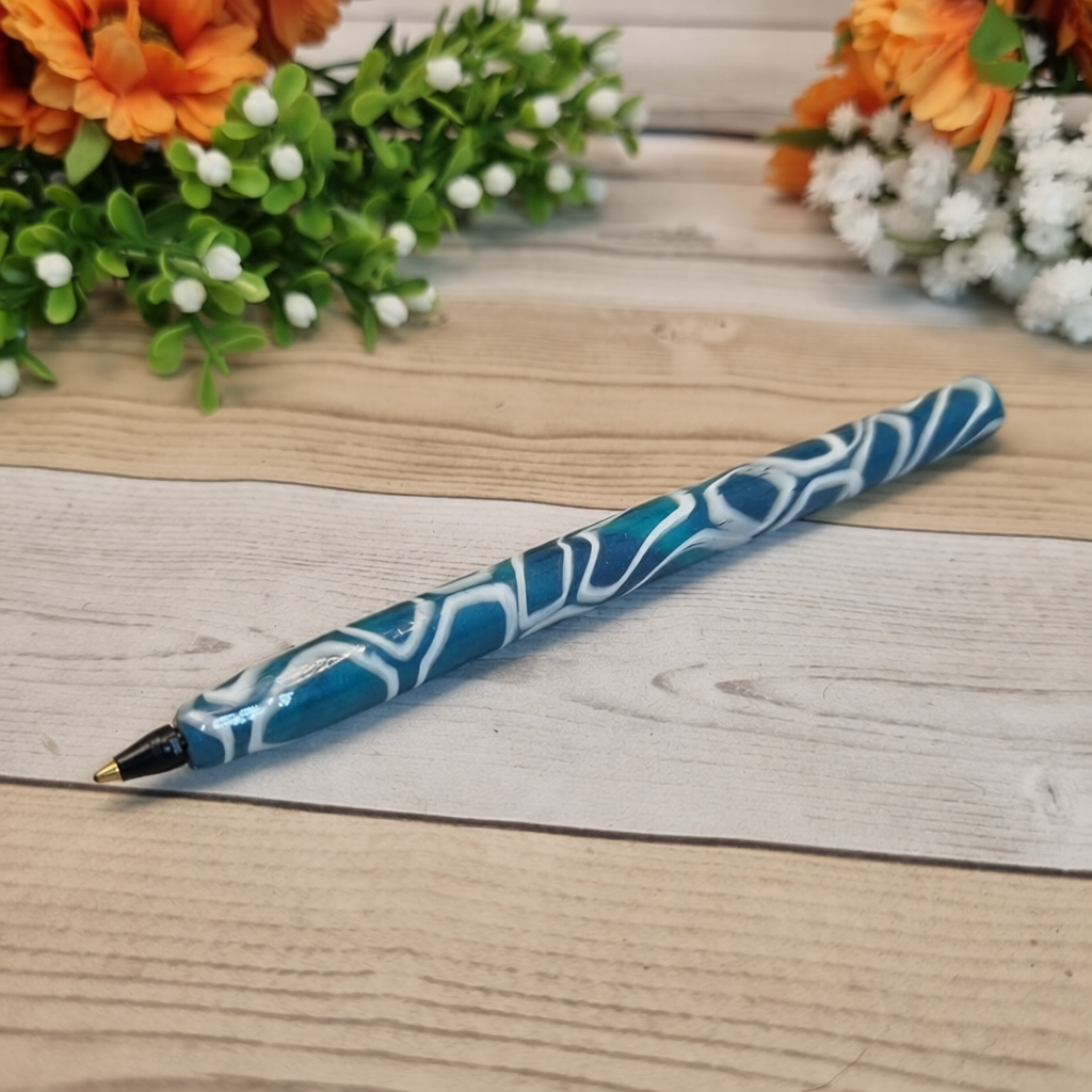 Comfortable Grip Polymer Clay Pen for Arthritis Sufferers – Ocean Bubbles