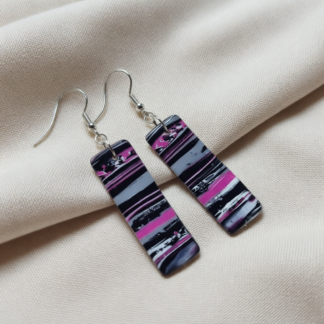 Polymer Clay Earrings – Rock Candy