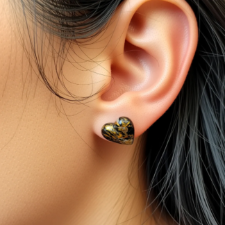 Polymer Clay Heart Earrings for Everyday Charm – Glitzy Girl