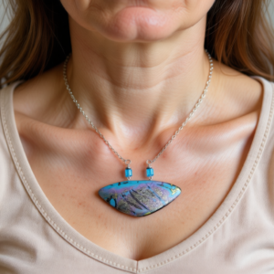 Polymer Clay Pendant – Galaxy