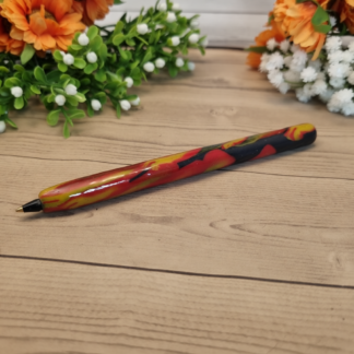 Red Easy Grip Polymer Clay Pen for Arthritis – Thicker Barrel – Mothers Day Gift
