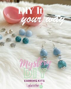 Kaboochie Mystery DIY Earring Kit, Curated Bead Capsule Surprise + Lucky Bonus Gift