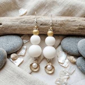Coastal Pearl Shell Earrings