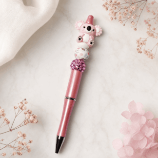 Custom Beaded Decorated Pen Koala