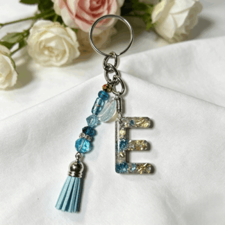 Resin Decorative Key Chain Letter E