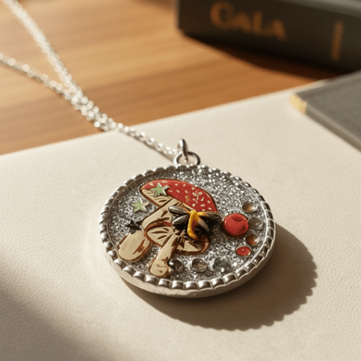 Silver Resin Pendant – Fairy Land