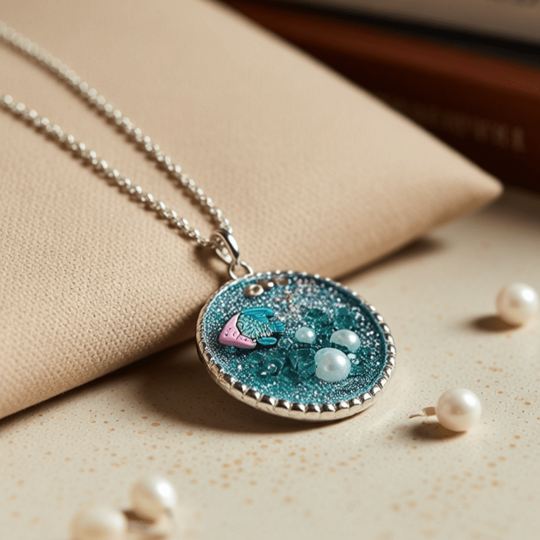 Silver Resin Pendant – Here Fishy Fishy